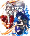 __fujiwara_no_mokou_and_yorigami_shion_touhou_draw